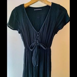 Abercrombie and Fitch Ruffle Hem Midi Dress